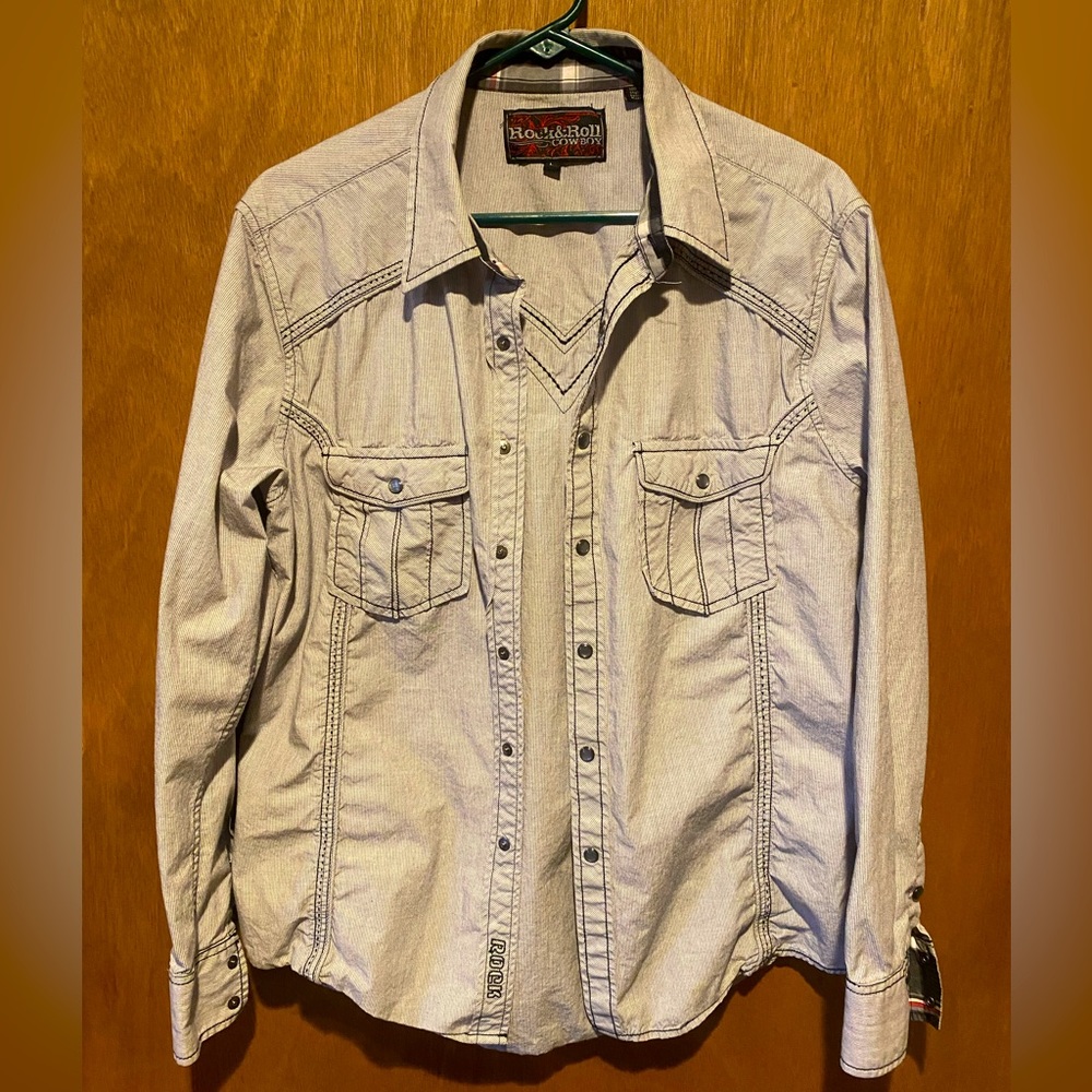 Rock & Roll Cowboy Button Snap Shirt.